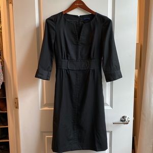 J. Crew 3/4 sleeves Black Office or cocktail dress size 2